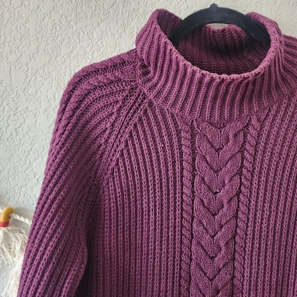 Lululemon Bring The Cozy Fisherman Chunky Knit Mock Neck Sweater Warm Outdoor 8 - Picture 8 of 13